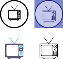 televisión transmitir icono vector