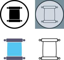 Scroll of Paper Icon vector