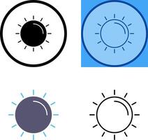 diseño de icono de sol vector