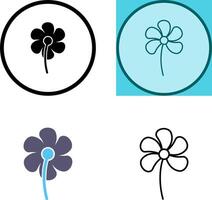 pequeño flores icono vector