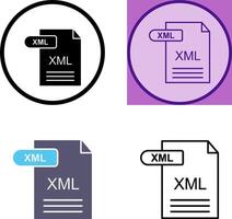 xml icono diseño vector