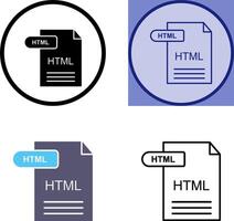 HTML Icon Design vector