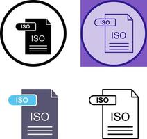 ISO Icon Design vector