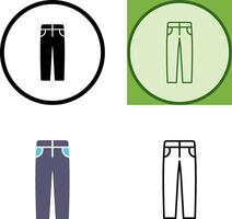 de los hombres pantalones icono vector