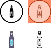 icono de botella de cerveza vector