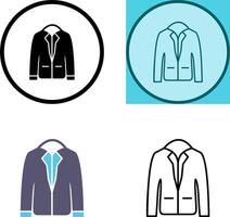 Stylish Jacket Icon vector