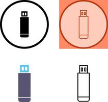 USB Drive Icon vector