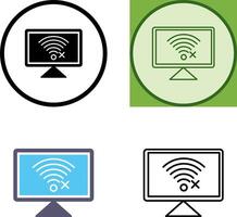 Disconnected Network Icon vector