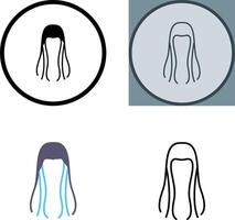 pelo icono diseño vector