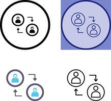 Connected Profiles Icon vector