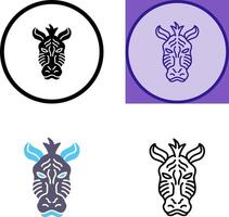 Zebra Icon Design vector