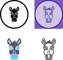 Donkey Icon Design vector