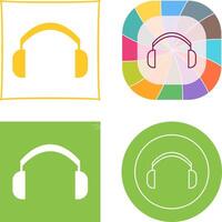 diseño de icono de auriculares vector