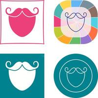 Beard and Moustache Icon vector