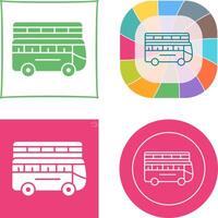 Double Bus Icon vector