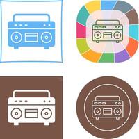 casette jugador icono vector