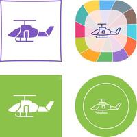 Military Helicopter Icon vector