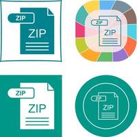 ZIP Icon Design vector