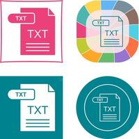 TXT icono diseño vector