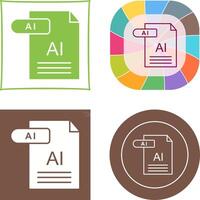 AI Icon Design vector