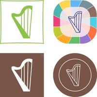 Harp Icon Design vector