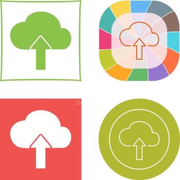 Upload to Cloud Icon vector