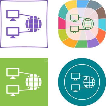 Internet conectividad icono vector