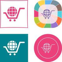 global compras icono vector