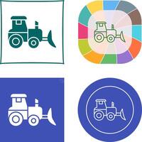 Industrial Tractor Icon vector