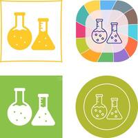 Flask Icon Design vector