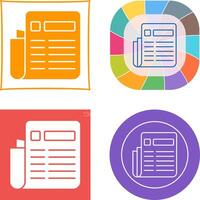 News Paper Icon vector