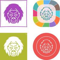 Orangutan Icon Design vector