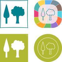 Trees Icon Design vector