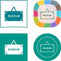 Museum Tag Icon vector