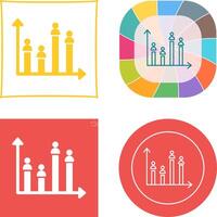 Candidate Graph Icon vector