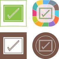 Checkbox Icon Design vector