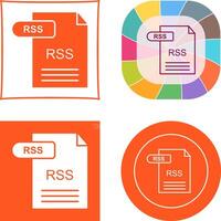 diseño de icono de rss vector