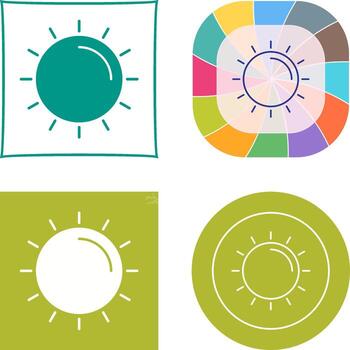 diseño de icono de sol vector