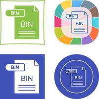 BIN Icon Design vector