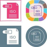 ISO Icon Design vector