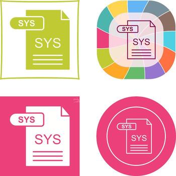 SYS Icon Design vector