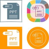 PPT Icon Design vector