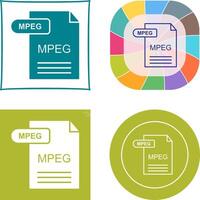 MPEG Icon Design vector