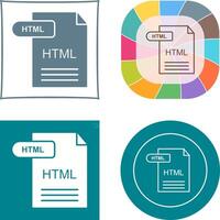 HTML Icon Design vector