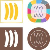 Hot Sausage Icon vector