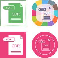 CDR Icon Design vector