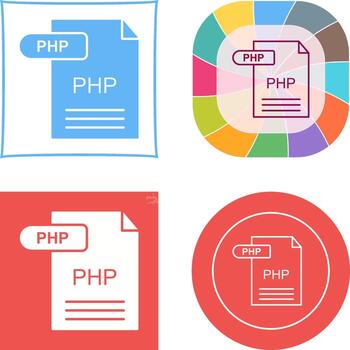 PHP Icon Design vector