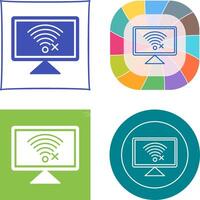 Disconnected Network Icon vector