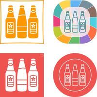 Beer Bottles Icon vector