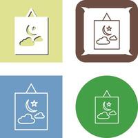 Hanging Painting Icon Design vector